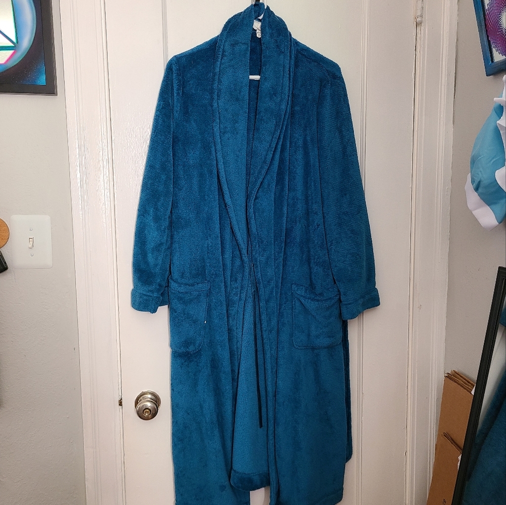 Blue bath robe from Gillian & Omalley